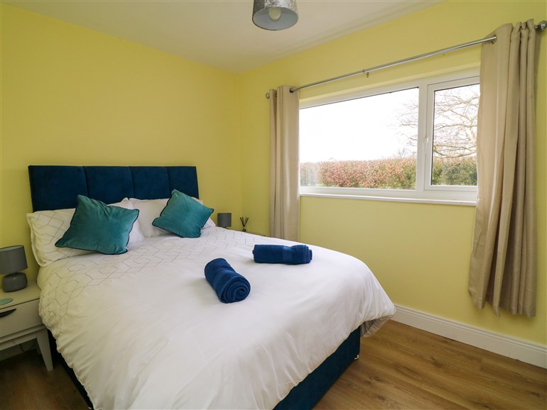 One of the bedrooms at Beech Lodge in Foulksmills