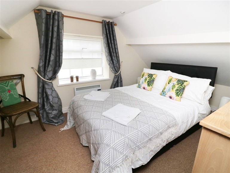 One of the bedrooms at Figgy Cottage in Ripon