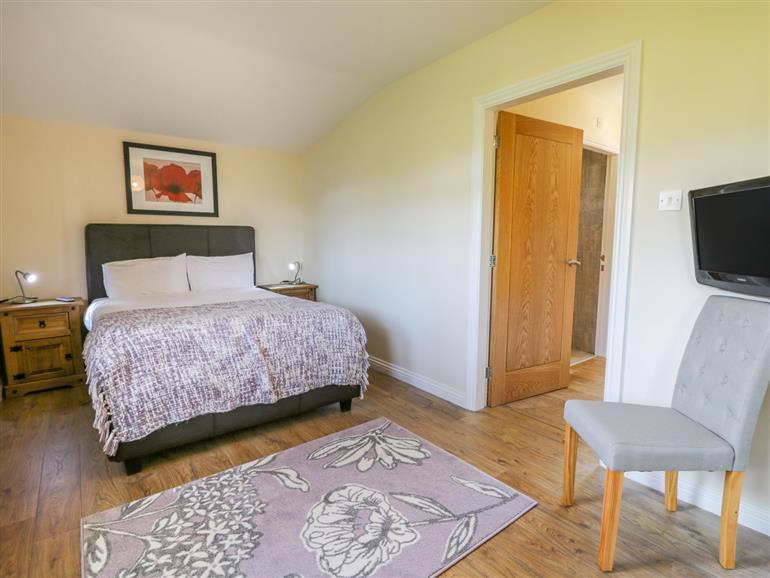One of the bedrooms at Foxglove Lodge in Saltburn-By-The-Sea