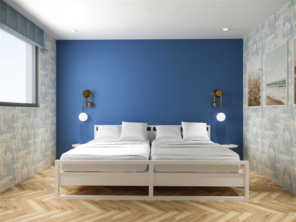 Bedroom in Apartment 3, Oasis Sands, Porth