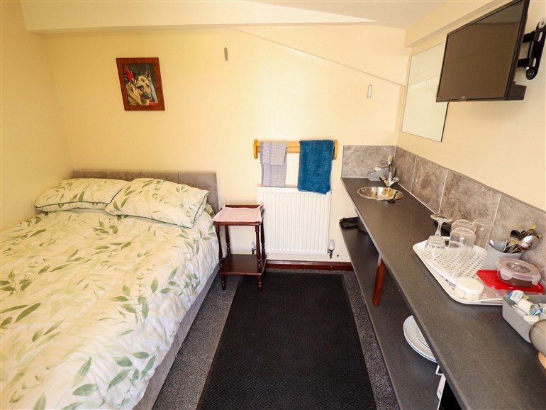 One of the bedrooms at Lancaster in New York near Coningsby