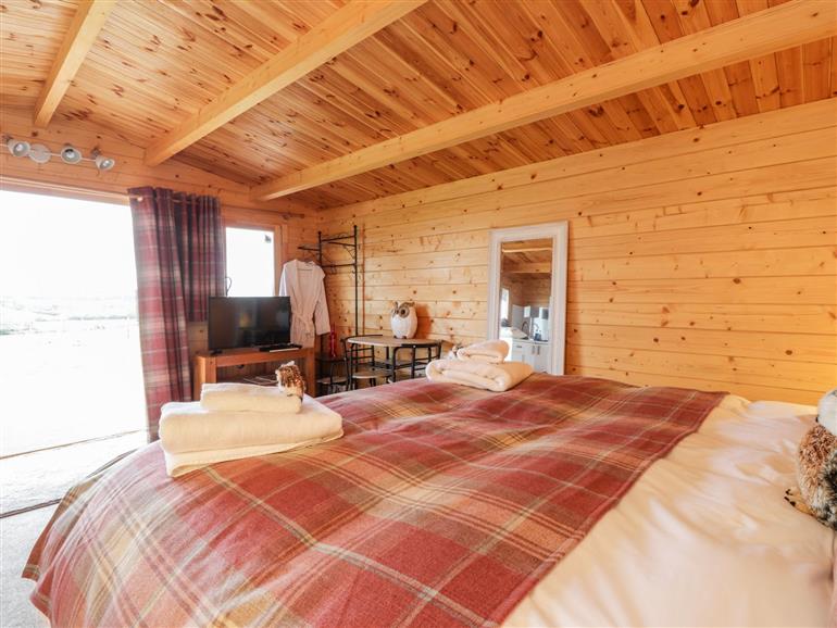 This is a bedroom at Owl Lodge near Canterbury
