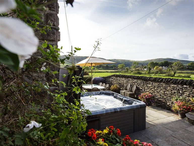 This is the garden at Grove House in Witherslack