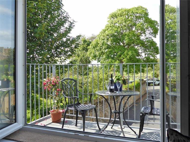 This is the garden at Schooner Court No1 in Alnmouth