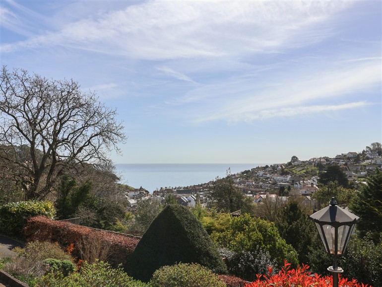 This is the garden at Seascape Cottage in Beer