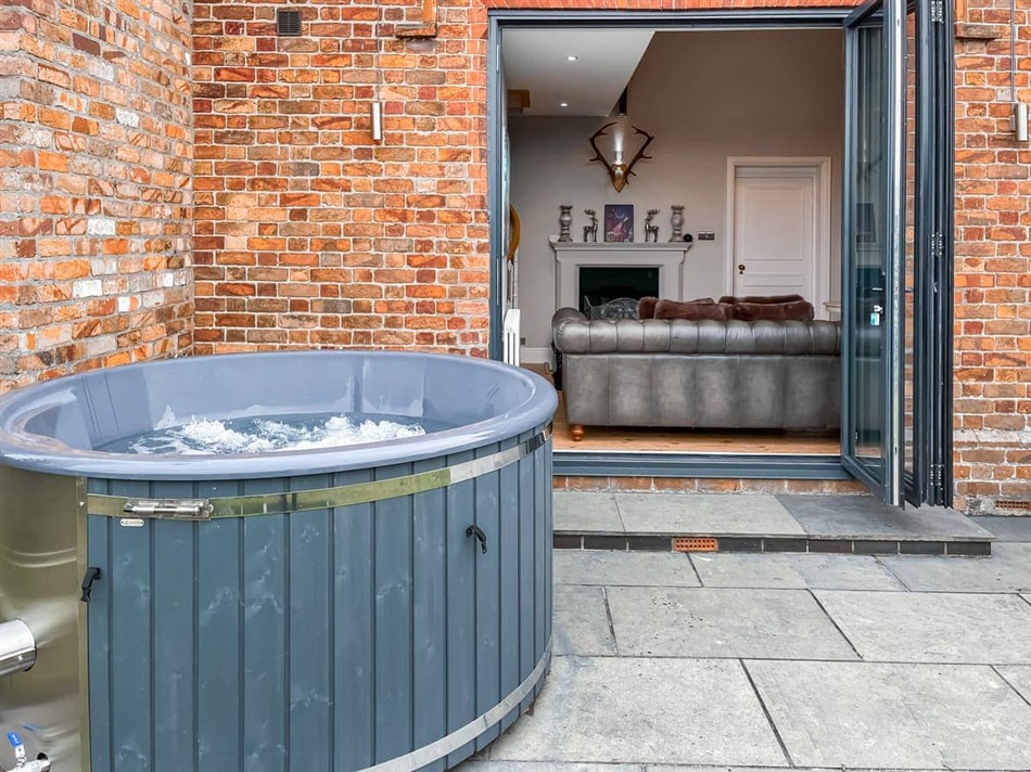 Hot tub at The Old School House At Ganton, Ganton, near Scarborough