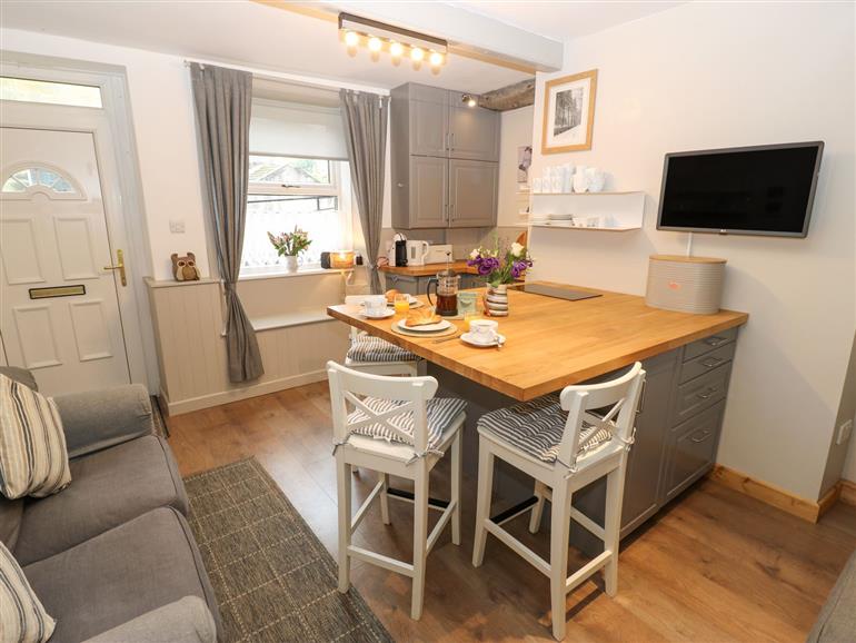 This is the kitchen at Bell Cottage in Holmfirth