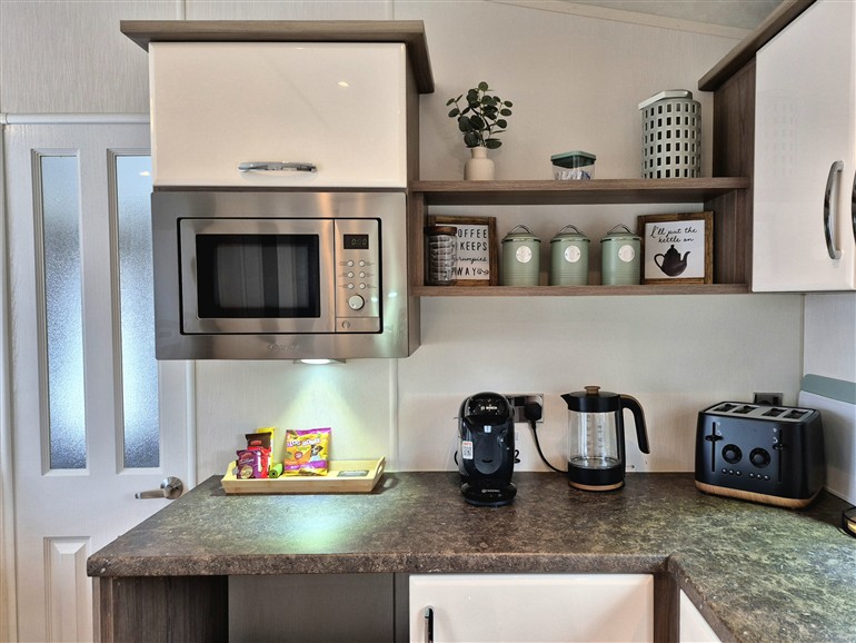 This is the kitchen at Fernwood Lodge near Belton