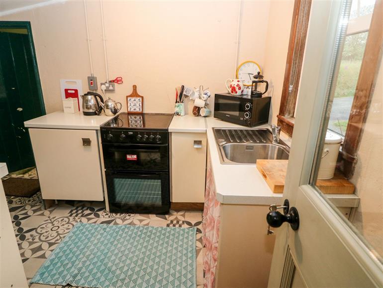 This is the kitchen at Lehanes Cottage in Curra