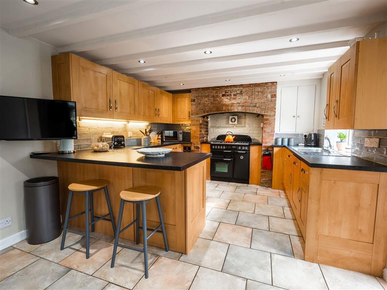 The kitchen at Quantock Farm near Honiton