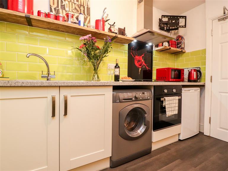 The kitchen at Red Rose in Preston