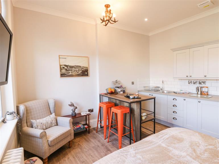 This is the kitchen at Saxon Pricess Suite in Loftus