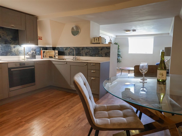 This is the kitchen at Sea Holly in Lyme Regis
