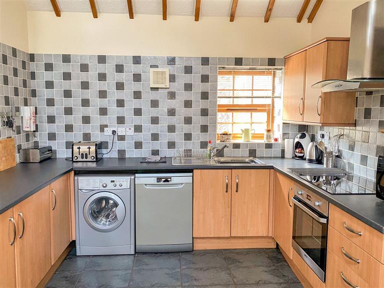 The kitchen at Y Bwthyn near Y Felinheli
