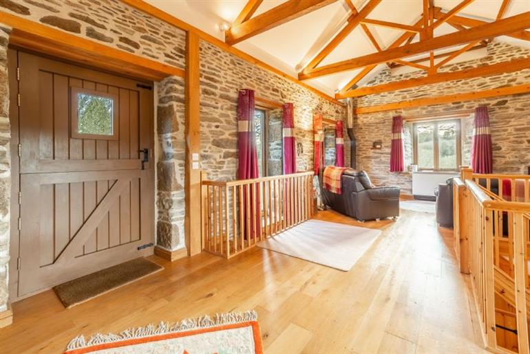 Light and spacious open plan living area at The Threshing Barn,