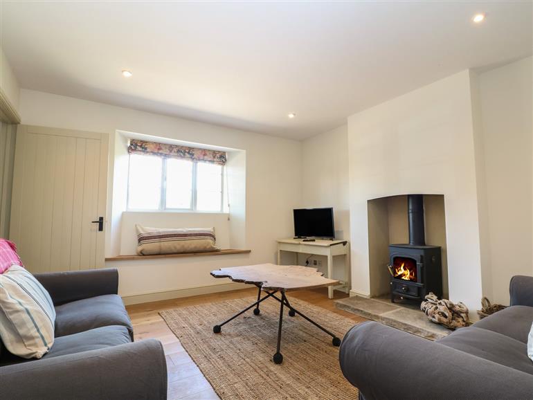 The living room at 1 Manor Farm in Hook Norton