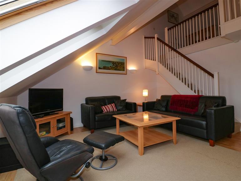 This is the living room at 10 Brunel Quays in Lostwithiel