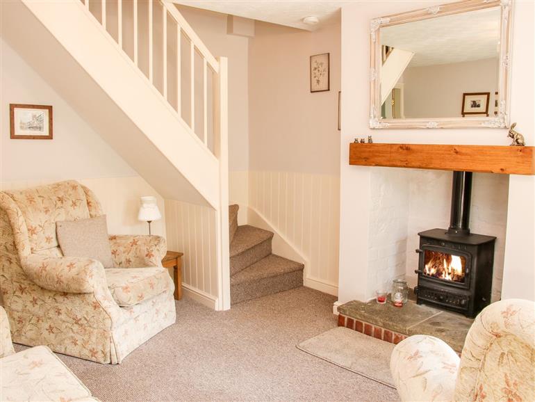 This is the living room at 11 Chapel Row in Ludlow