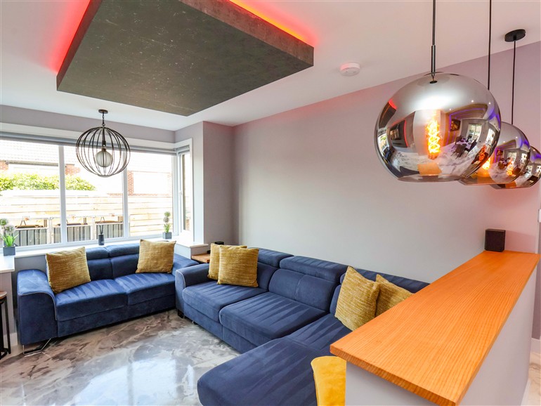 The living room at 12 Hunley Avenue near Saltburn-By-The-Sea