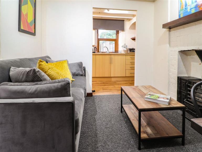The living room at 18 Ebens Lane in Cardigan