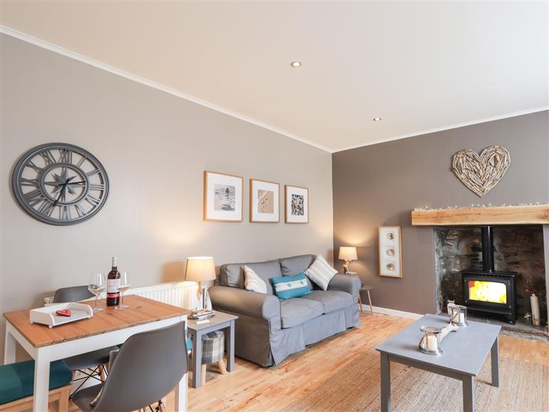 The living room at 18b New Street in Portknockie