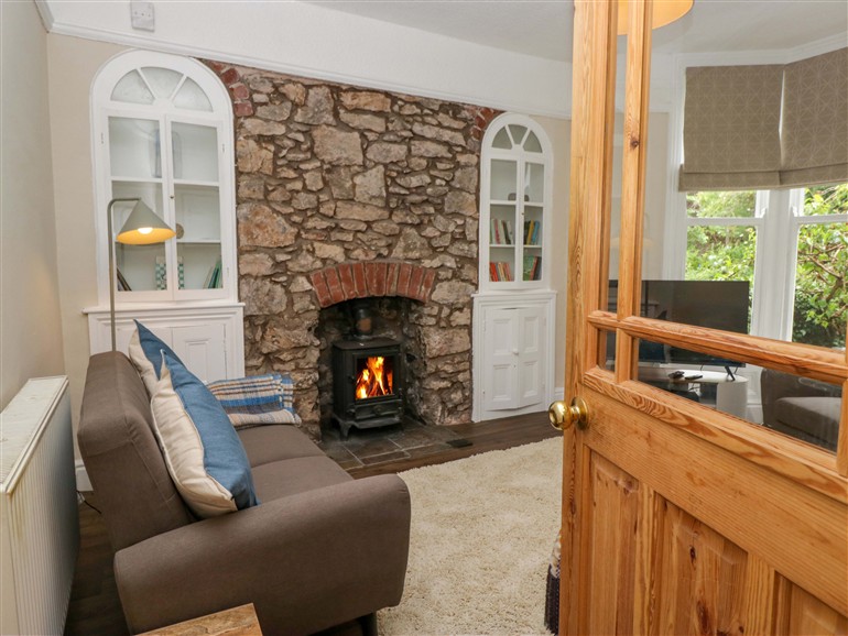 This is the living room at 28 Rock Villas in Silverdale