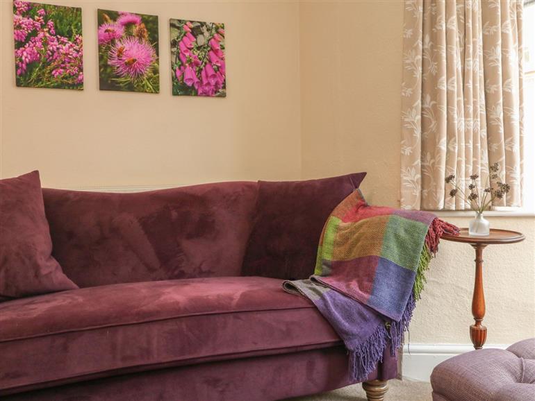 The living room at 3 Lowerbourne Terrace in Porlock