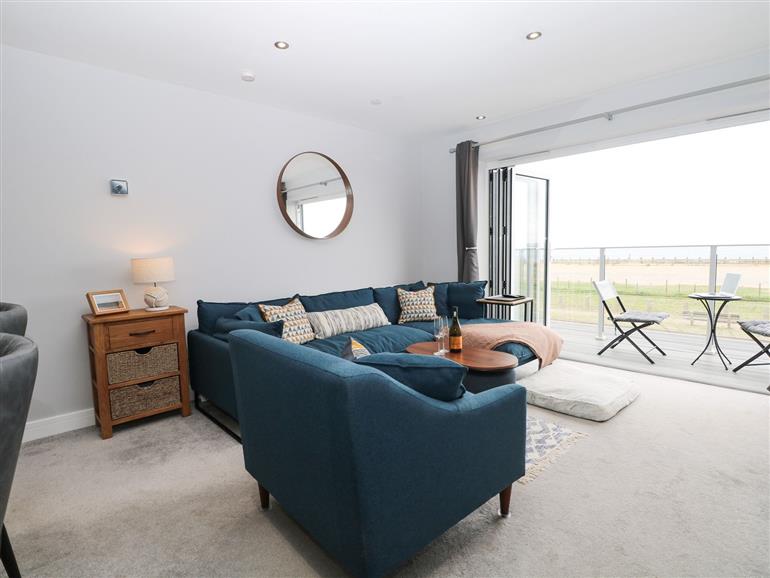 This is the living room at 46A Sea Front in Hayling Island