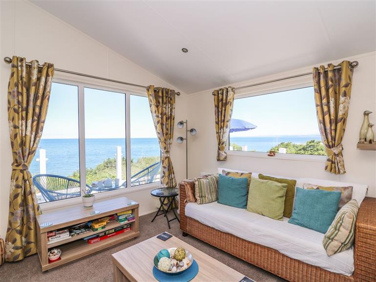 This is the living room at 8 Harbour View in New Quay