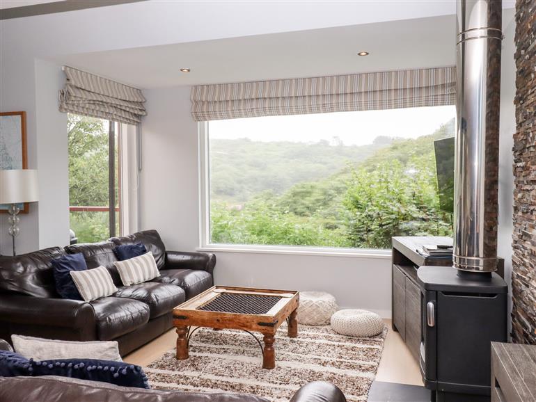 This is the living room at 9 Cedars in St Agnes