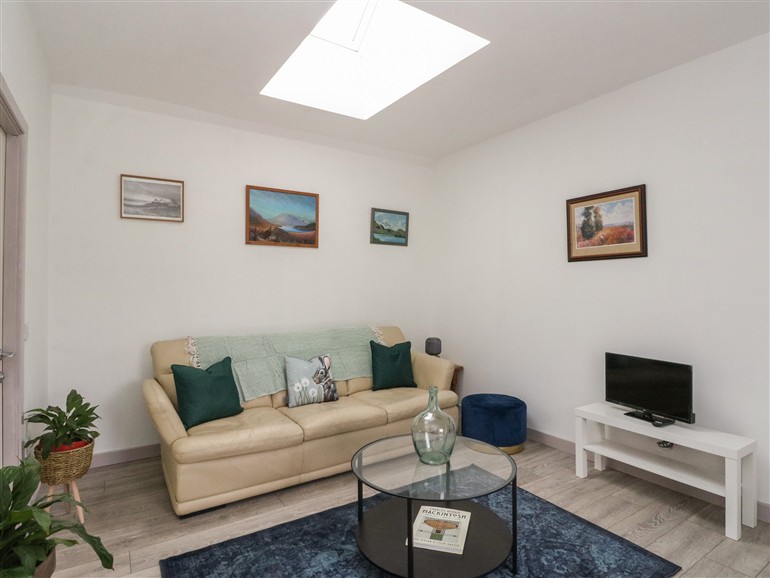 The living room at Bathach Mor in Balvicar
