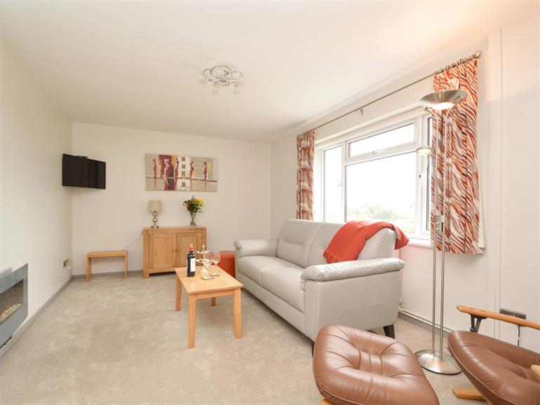 The living room at Berwyn View in Trelydan near Welshpool
