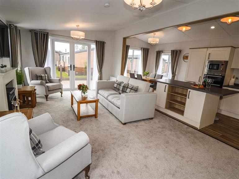 This is the living room at Bramblewick near Staithes