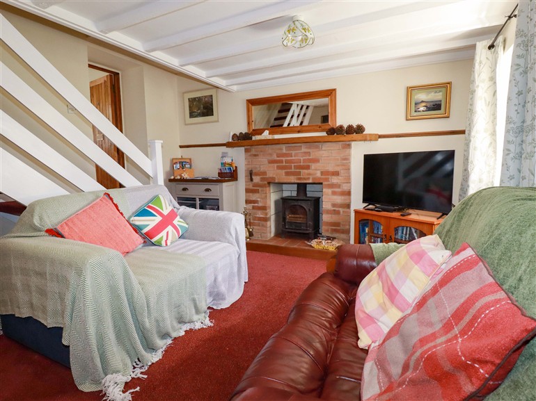 The living room at Brockstone Cottage in St Austell