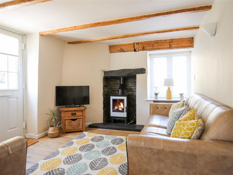 This is the living room at Bryn Coed in Porthmadog