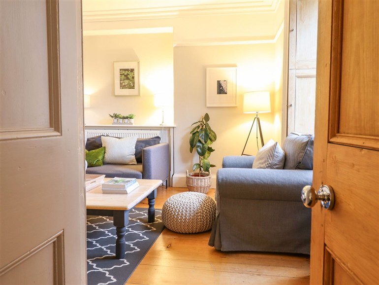 The living room at Bwthyn Morse in Llanfair