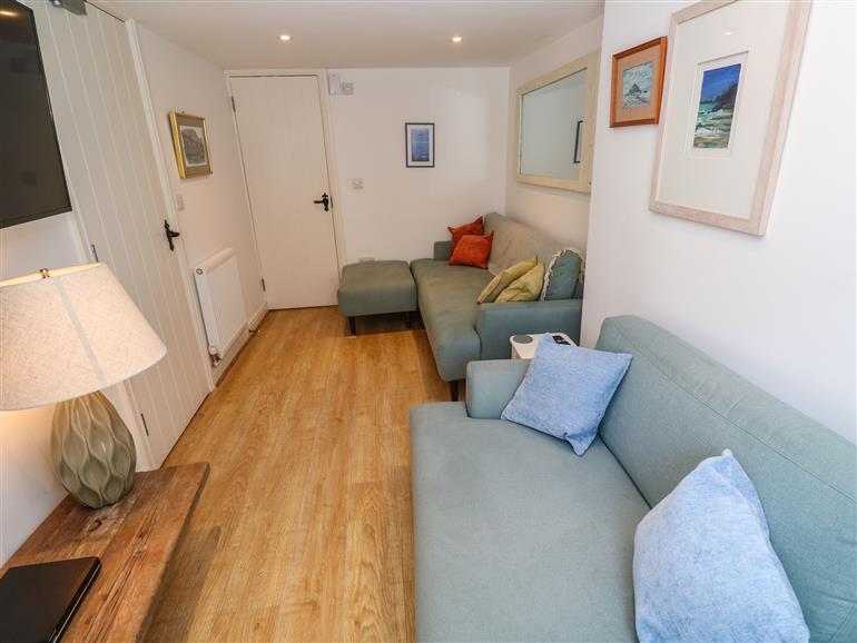 This is the living room at Cormorant Cottage in St Ives