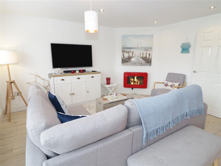 The living room at Cove House in Kinmel Bay