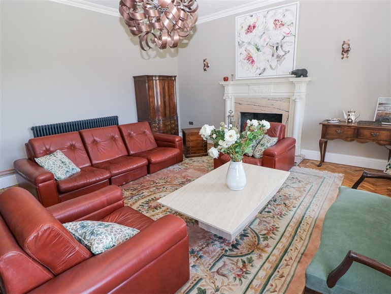 The living room at Coytrahen House near Bettws