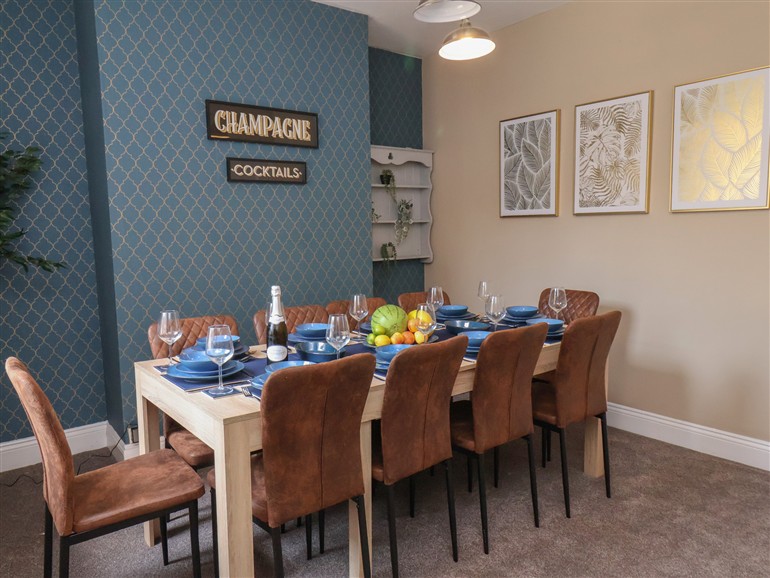 The living room at Crescent Bay House in Filey