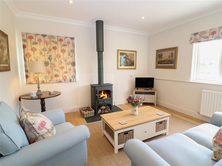 The living room at Flagstone Cottage in Upper Swell near Stow-On-The-Wold