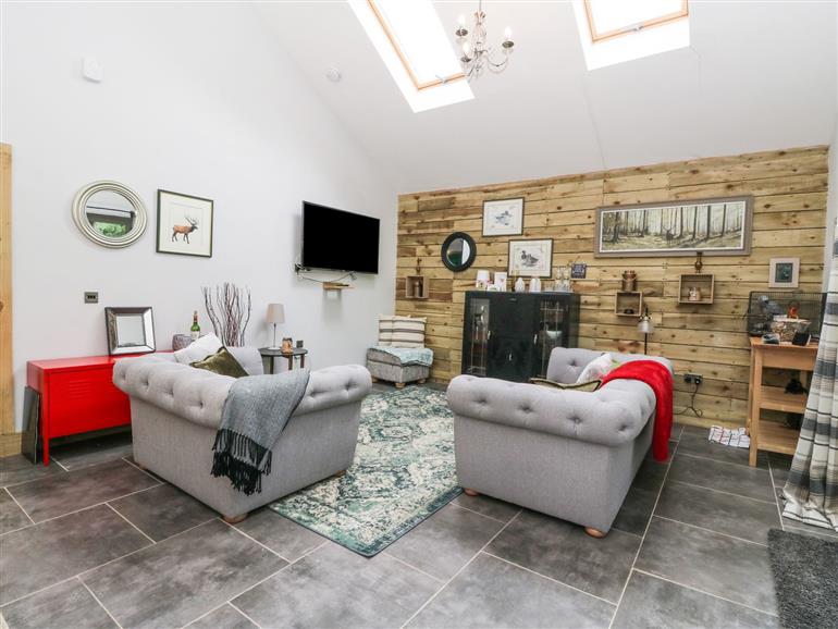 This is the living room at Grant Cottage near Strontian