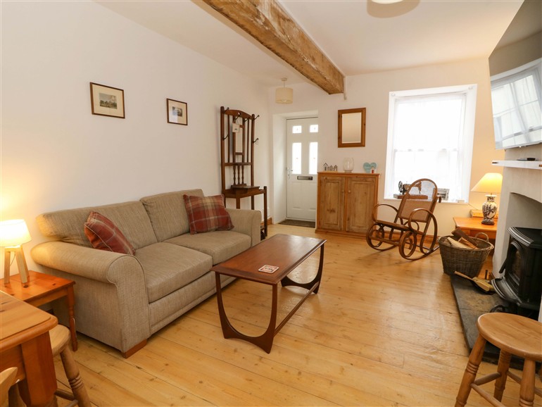This is the living room at Hafan Fach in Aberystwyth