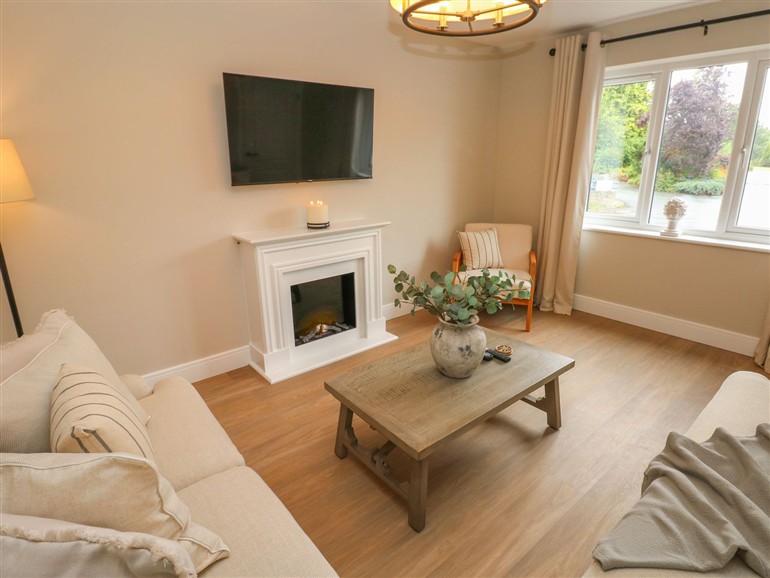 This is the living room at Hafan Y Gof in Cenarth