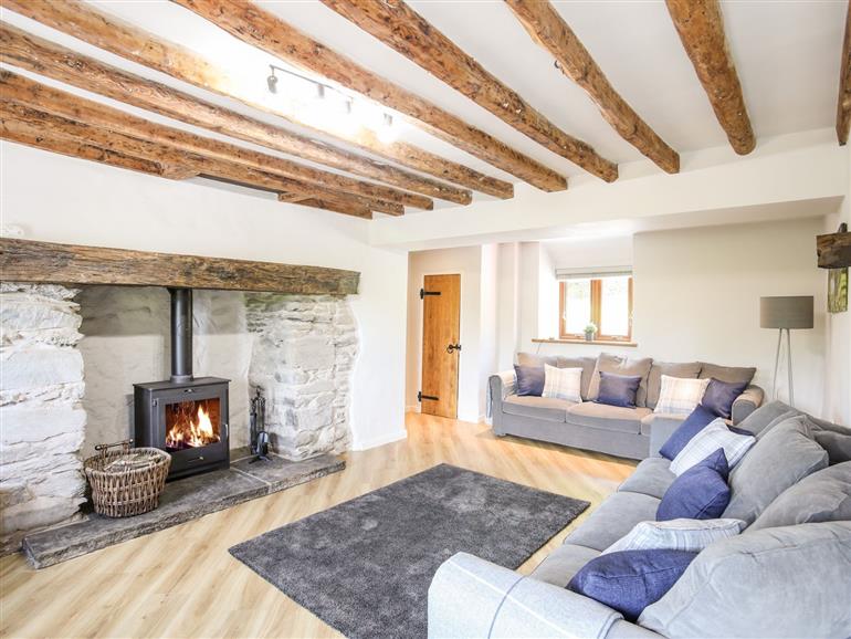 This is the living room at Hafotty Gelynen near Corwen