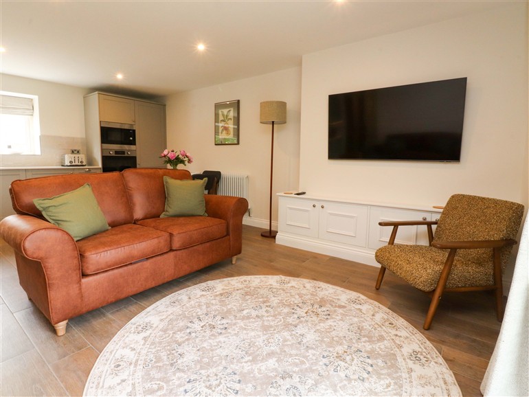 The living room at Heron View near Longridge