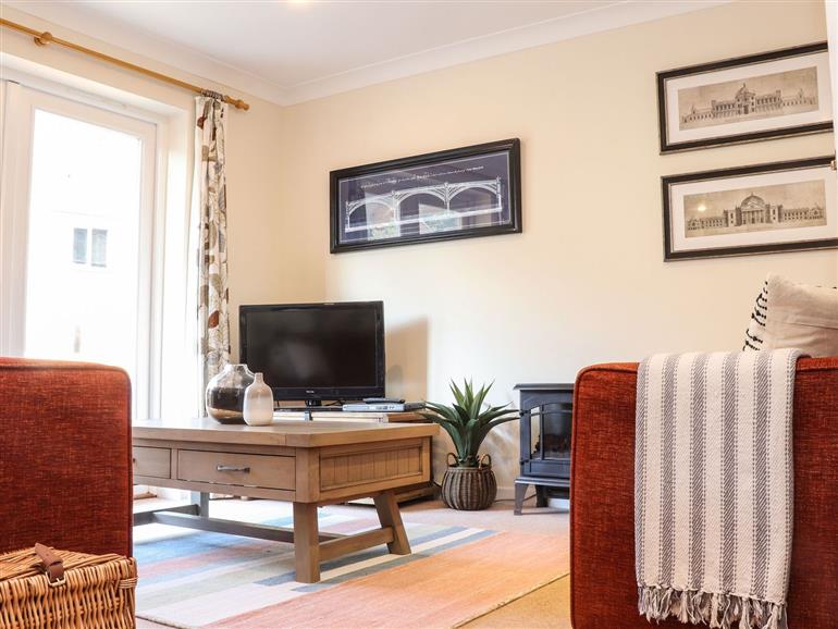 This is the living room at Heron’s Reach in Goldenbank near Falmouth