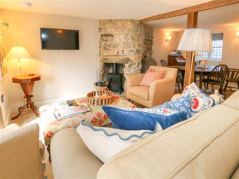 This is the living room at Holly Cottage in Lyme Regis