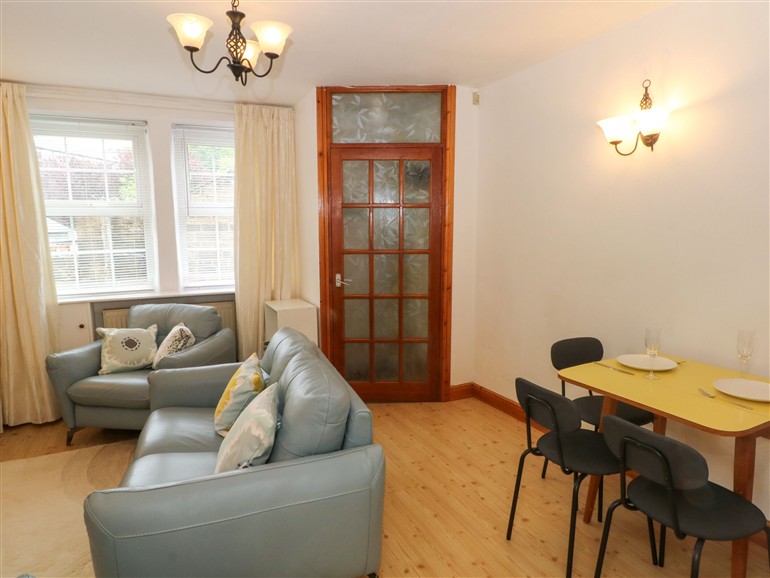 The living room at Holme Cottage in Hebden Bridge