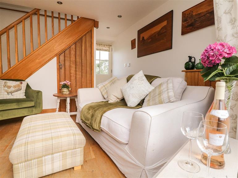 The living room at Horsepool Cottage Barn in Mellor near Marple Bridge